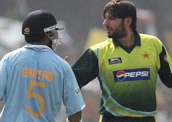 Shahid Afridi Gautam Gambhir